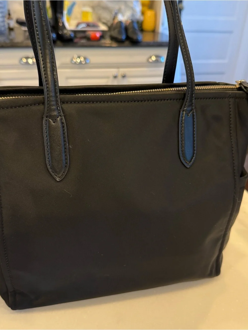 Kate Spade Chelsea Medium Satchel Black Nylon Crossbody Black NWOT